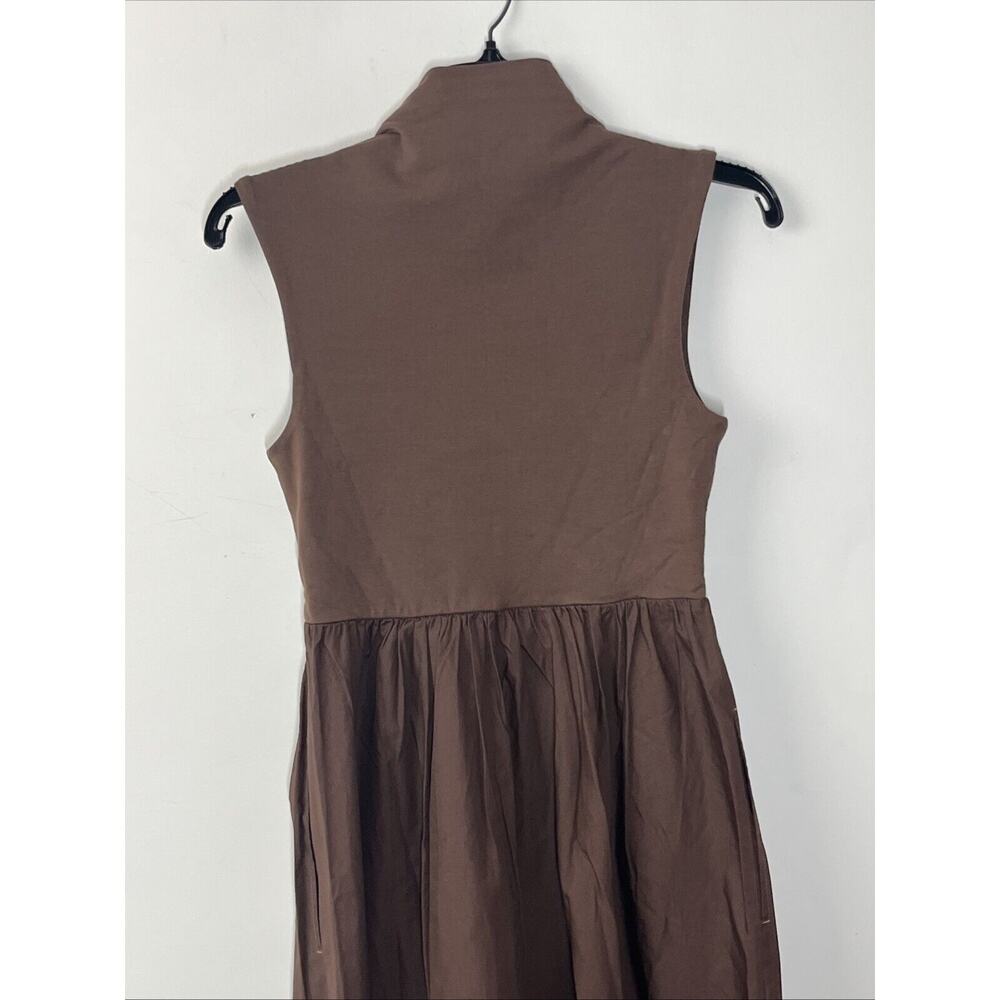 J. Crew Brown Sleeveless Midi Dress - Picture 4 of 11